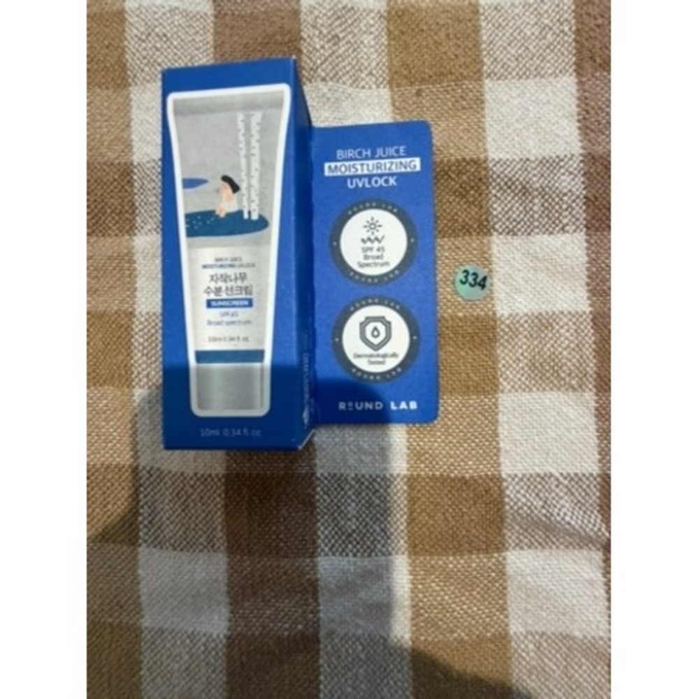 Round Lab Birch Juice Moisturizing UVLOCK Sunscreen SPF 45 Broad Spectrum 10ml